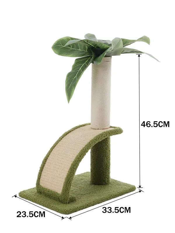Pets Mood Green Tree Sisal Cat Sratching Post with Backscratcher 8