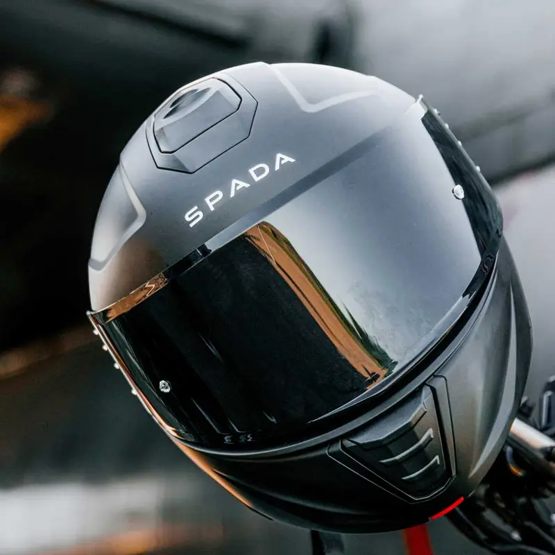 Spada Orion 2 Flip Up Motorcycle Helmet - Matt Black 8