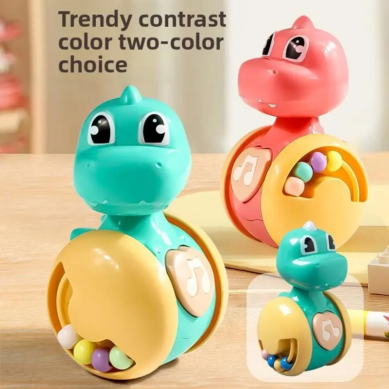 Deer tumbler children's educational early education toy baby soothing coax baby cartoon squeaking little dinosaur 2