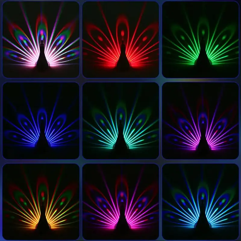 Peacock Projector Lamp for Home Theater and Entertainment 2