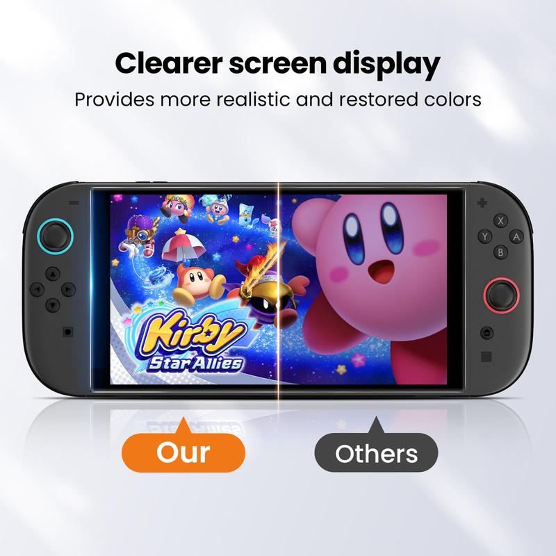 2 Pack for 2025 Nintendo Switch 2 Screen Protector, Tempered Glass Easy Installation/Anti-Scratch/High Definition/9H Hardness for 2025 Nintendo Switch 2 6