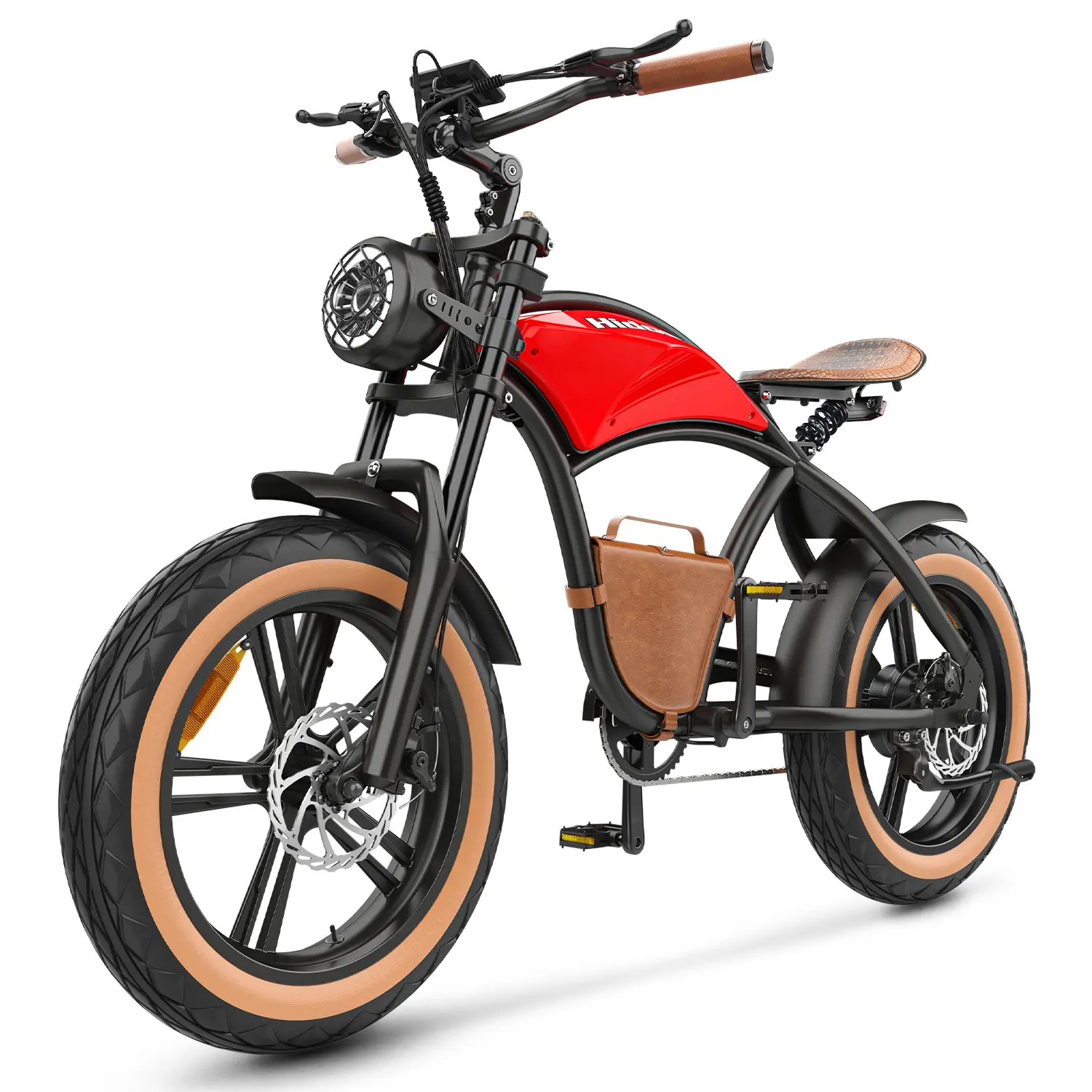 Hidoes B10 20"x4.0" Fat Tire Electric Bike – 1000W Motor, 48V 13Ah Battery, 7-Speed Shimano, Classic Cruiser Style (Adjustable Speed up to 45KM/H)