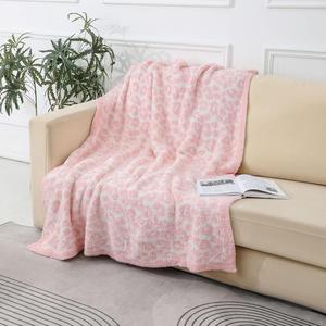 Leopard Print Throw Blanket, 1 Count Soft Warm Throw Blanket, Air-conditioned Room Blanket, Warm Napping Blanket for Couch Bed Sofa