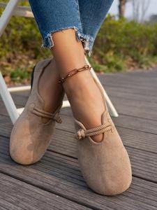 Women's Khaki Color Ballet Flats, Slip on Soft Sole Flats, Walking Shoes, Casual Comfortable Ballerina Flats Shoes for Daily Wear, Lightweight Breathable Casual Summer Shoes for Women & Girls, Running, Fashionable Flats, Footwear