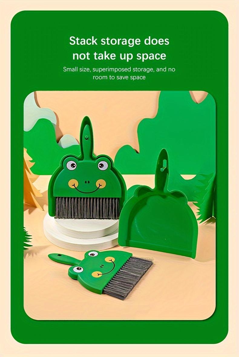 Product Introduction of 【SHARIFAN】  Desktop Small Broom and Dustpan Set for Cleaning Living Room Countertops, Household, Children, Students, Pets, Small Broom 1 Set 1 Broom + 1 Dustpan 7