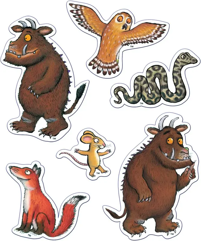 The Gruffalo Mega Sticker Pack | Three Types of Stickers (Around 150 Total) | Reusable on Non-Porous Surfaces,Blue,29.7cm x 21cm 3