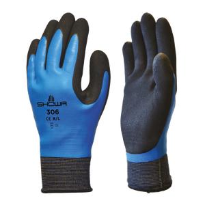 SHOWA 306 Water Repellent Latex Coated Multi Purpose Gardening Grip Safety Gloves waterproof
