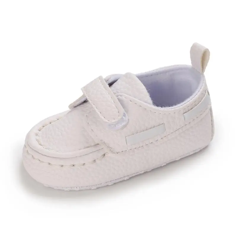 Newborn Baby Prewalker Girls Boys Casual Shoes Leather Non-Slip Soft-Sole Infant Toddler First Walkers 0-18M Baptism 4