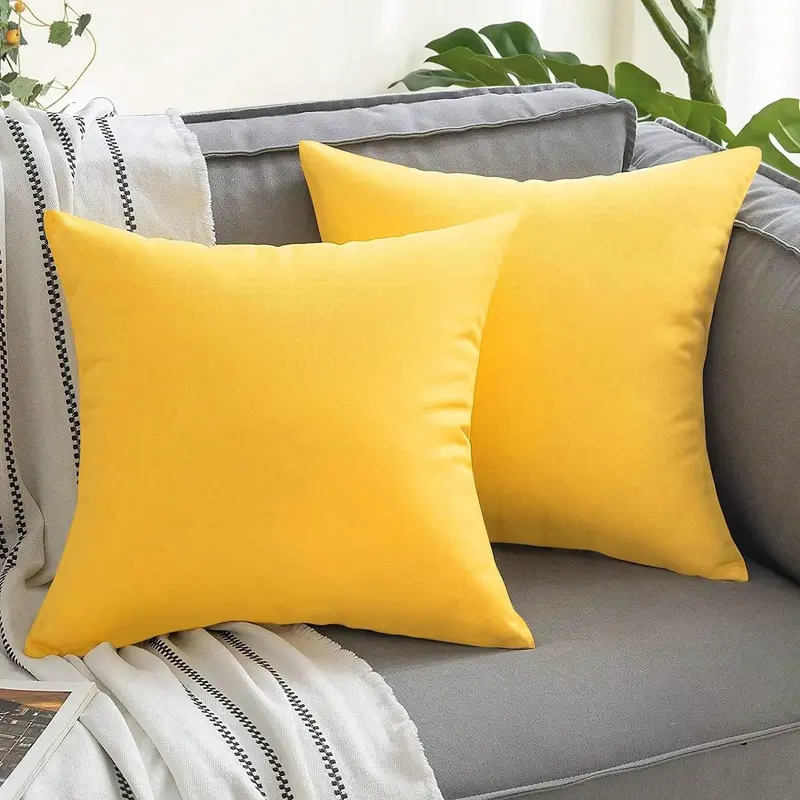 1pc Outdoor Waterproof Throw Pillow Covers Decorative Square Cushion Case Patio Pillows For Couch 6
