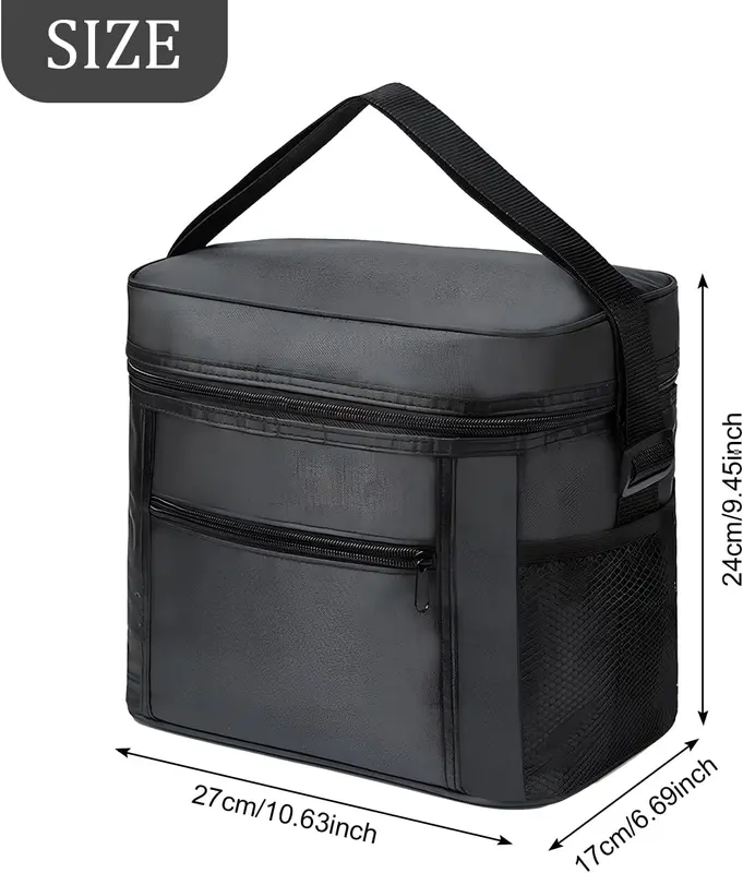 Cool Bag,10L Soft Cooler Bag,insulated cooler bag,Thermal Food Delivery Bag,Picnic Bag, Portable Cooling Bag for Camping, Picnic,Outdoor, Travel, BBQ,27x17x24cm 1