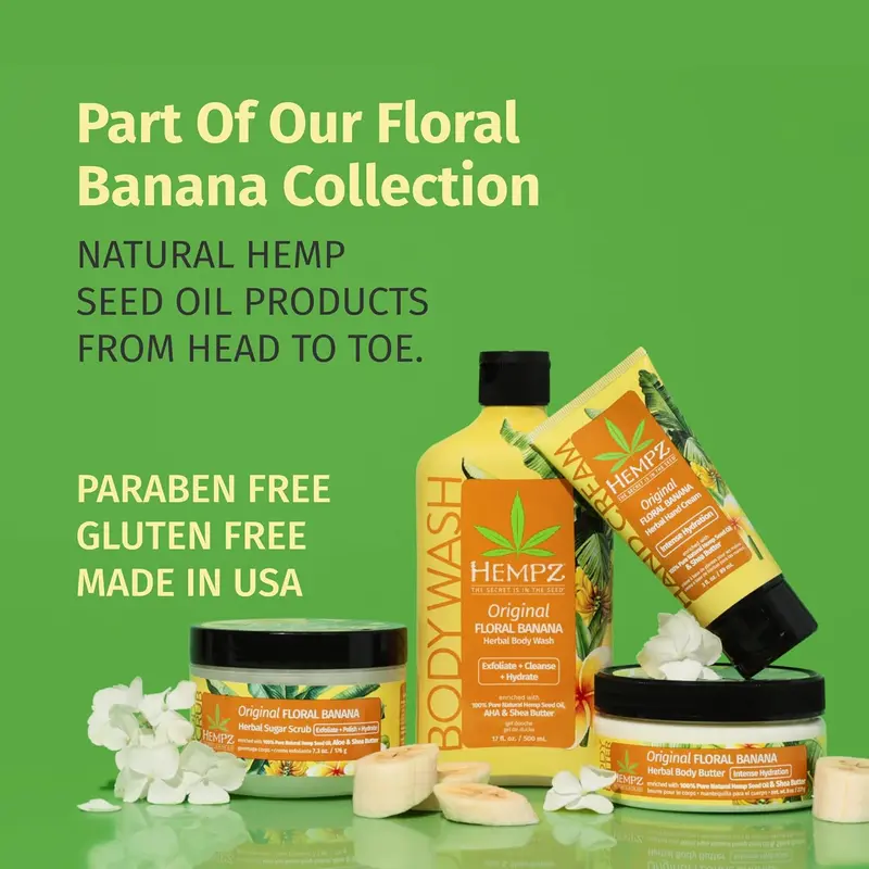 Hempz Original Herbal Floral & Banana Body Scrub 7.3 oz. 4