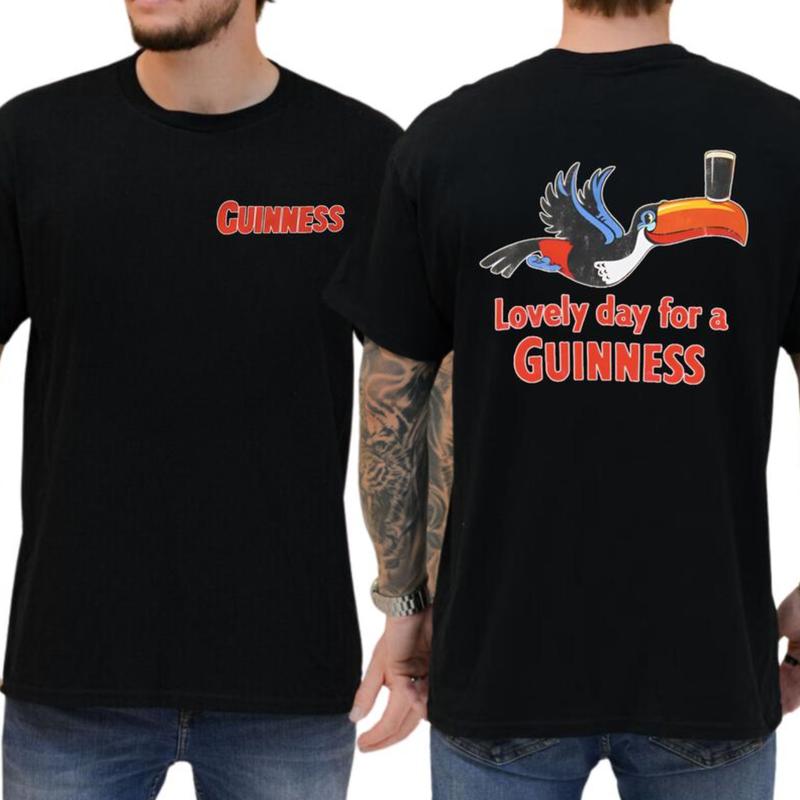 Men's Lovely Day For A Guinness Funny T-Shirt, Drinking Shirt, Men's Top for Daily Wear, Regular Fit Casual T-shirt for Summer, Gift For Beers Lovers 2