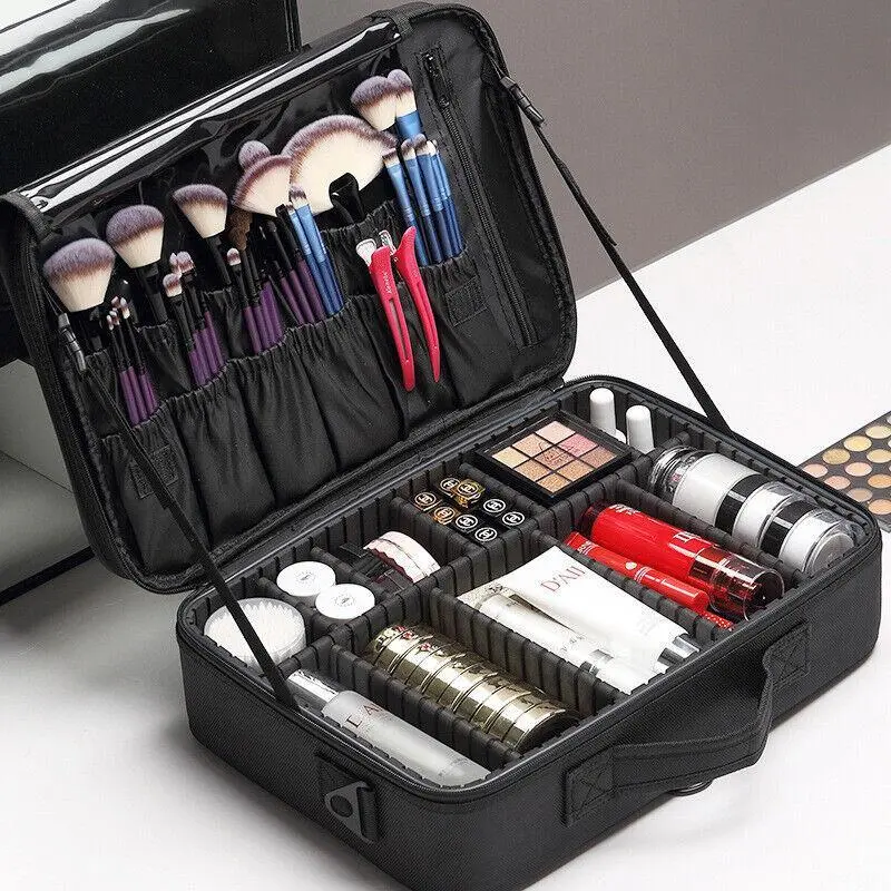Extra Large Make Up Vanity Case Storage Box Organizer Cosmetic Travel Beauty Bag