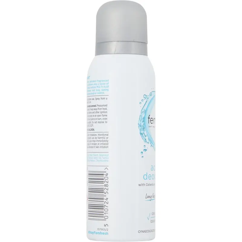 Femfresh Intimate Skin Care Active Deodorant - Gentle  Odour Protection Spray for Long Lasting Freshness For Women - Hypoallergenic Scent, Safe Ultimate Care for a Fresh Feeling – 125ml 4