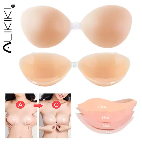 Breast Lift Nipple Cover Pasties Reusable Silicone Sticky Bra Push Up Invisible Boob Tape Breast Petals Chest Sticker