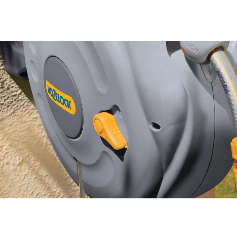 HOZELOCK - Auto Reel Wall-mounted Reel 10m: Easy to Install, Child-lock, Auto-rewind, Ready-to-use Reel with Nozzle, Fittings, Hozelock Hose and Accessories Included - 5 Year Guarantee 8