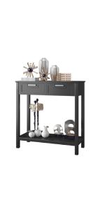 Product Introduction of COSTWAY 2-Tier Console Table, Modern Faux Marble Narrow Hall Desk Sofa Side Table, 120cm Long Slim Display Accent Table for Entryway, Living Room, Bedroom and Foyer (White+Black) 26