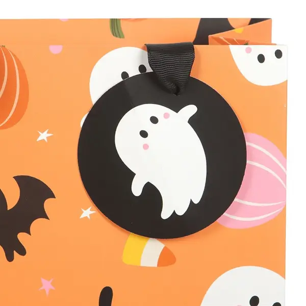 23cm Sweet and Spooky Ghost Print Gift Bag 2