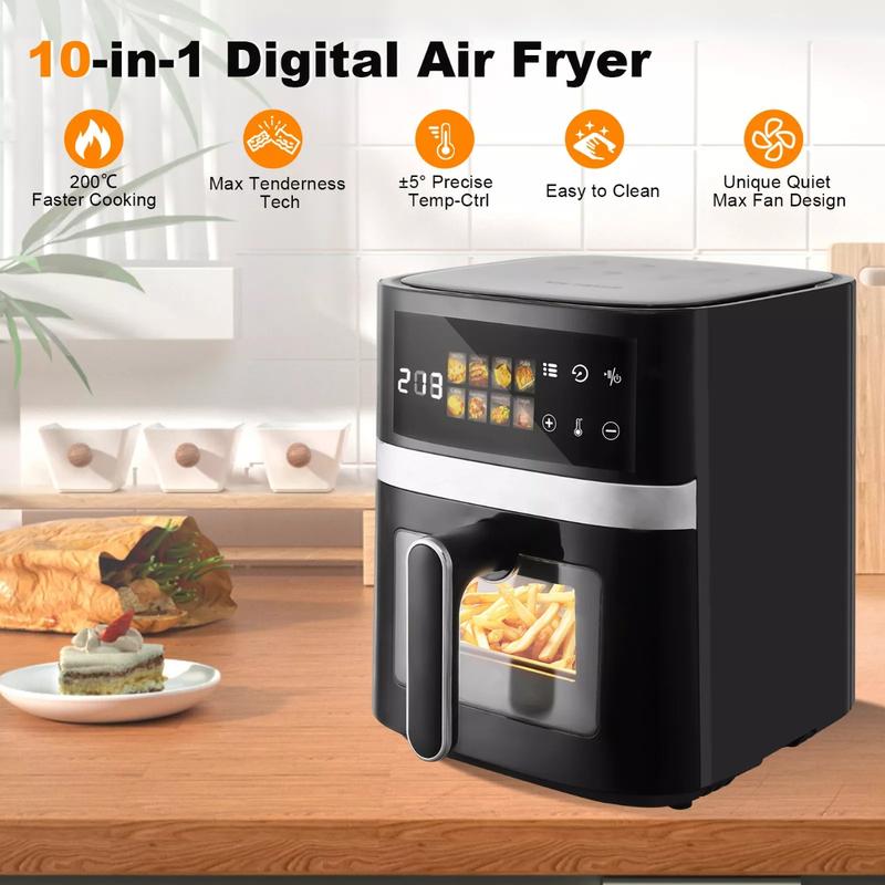 Product Introduction of 9L Digital Air Fryer Kitchen Oven - Low Fat Cooking with Timer and Non-Stick Coating 18