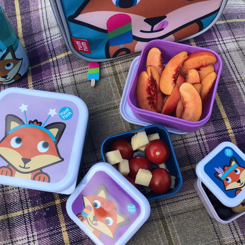 Set of 4 Nesting Snack Pots for Kids, Felicity Fox 3