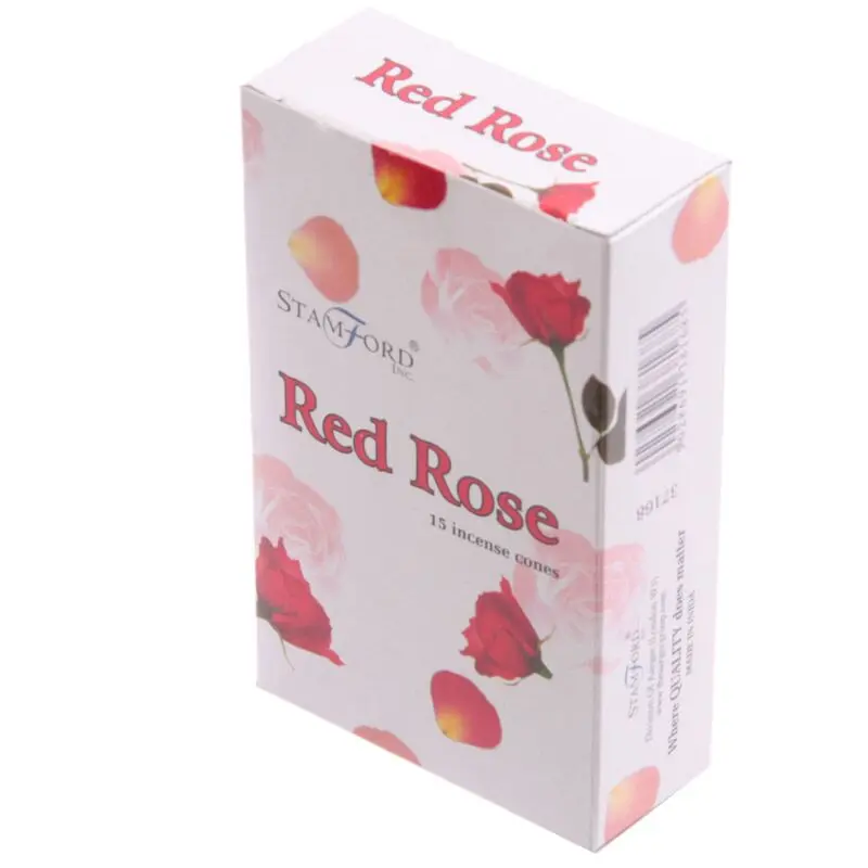 Stamford Red Rose Incense Cones for aromatherapy 1