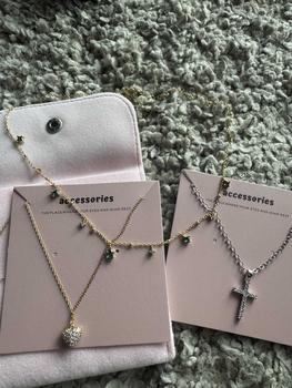 Product Review of 90s Rose Dopamine High Quality 2025 Summer Trendy Elegant Lucky Rainbow Zirconia Rhinestone Decorated Pendant Necklace for Women, 14ct Luxurious Shine Waterproof Adjustable Layered Women's Necklace, Lucky Clavicle Chain Charm Necklace Chic Accessories from S**g 1