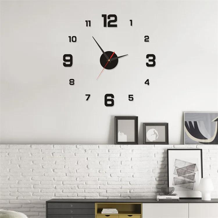 3D Frameless DIY Wall Hanging Clock Wall Stickers for Home and Office Decoration 1