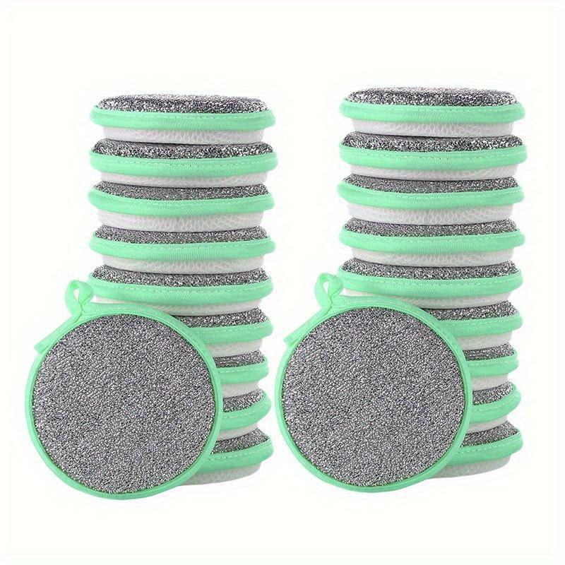 3/6/9/12/15pcsCleaning Sponge, Scouring Pad, Square Dish Cloths, Simple Style Dish Towel, Cleaning Cloth For Sink Or Kitchen Stove, Antibacterial Washable Cleaning Brush, Kitchen Stuff, Kitchen Cleaning Gadget Random Color 7