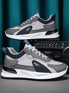 Christmas Gift Men's Sporty Lace Up Running Shoes, Casual Comfortable Breathable Sneakers, Fashionable Sneakers for Daily Wear, Sports Shoes, Footwear