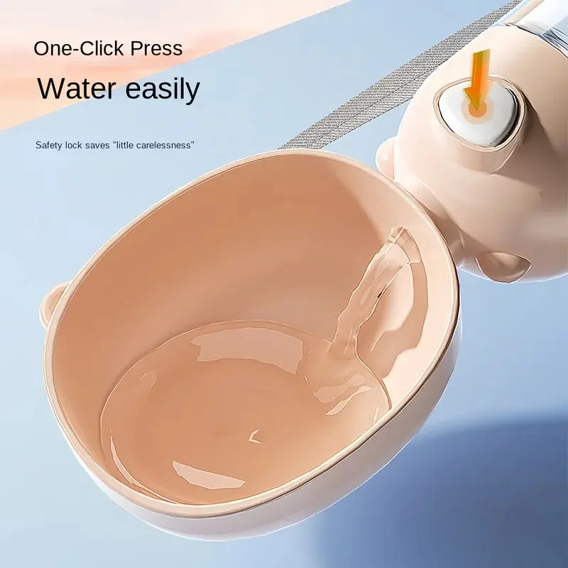 Dog Portable Water Bowl Portable Food Grade Material Dog Cat Travel Pet Water Cup Bottle With Food Dispenser Pet Dog Supplies 5