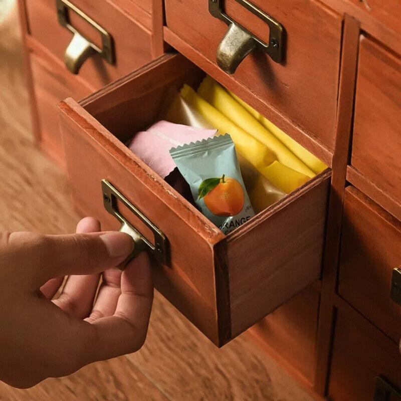 Desktop Small Wooden Chest of Drawers Storage Unit Cabinet Shelves Organiser Box 3