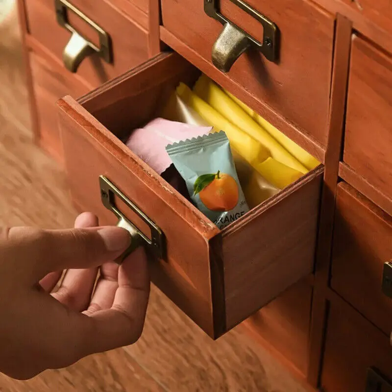 Desktop Small Wooden Chest of Drawers Storage Unit Cabinet Shelves Organiser Box 3