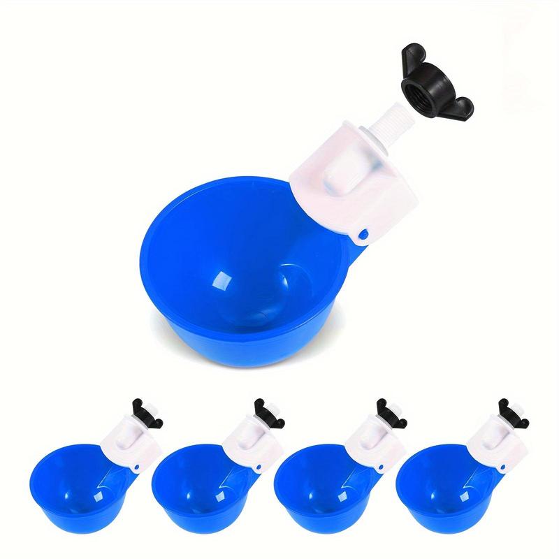 Tgeyd 5/10pcs Automatic Chicken Waterer Cups - DIY Large Drinking System for Poultry, Ducks, Quails, Rabbits & Birds 2