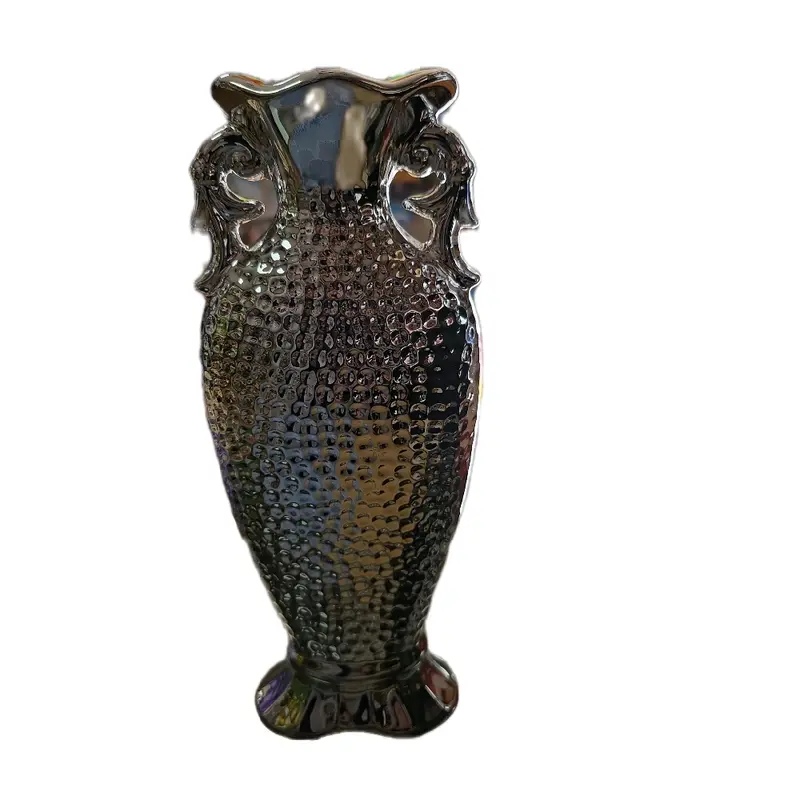 Diamond Crush Crystal Sparkle Silver Decorative Flask Design Jug Vase Ornaments Centerpiece 3