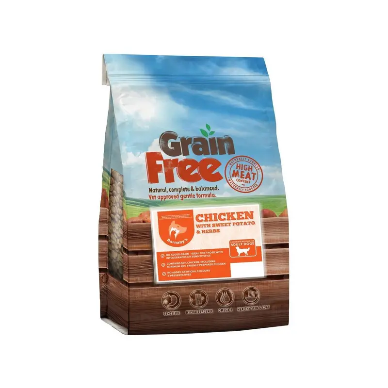 Barnaby's Adult Grain Free Chicken with Sweet Potato & Herbs 12kg 0