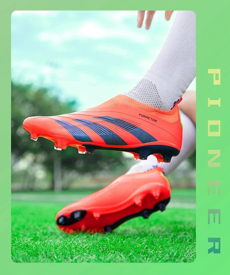 Product Introduction of New Men Original Football Shoes Indoor Society Professional Non Slip Soccer Ultralight Shoes Grass Training Kids Match Sneaker 10