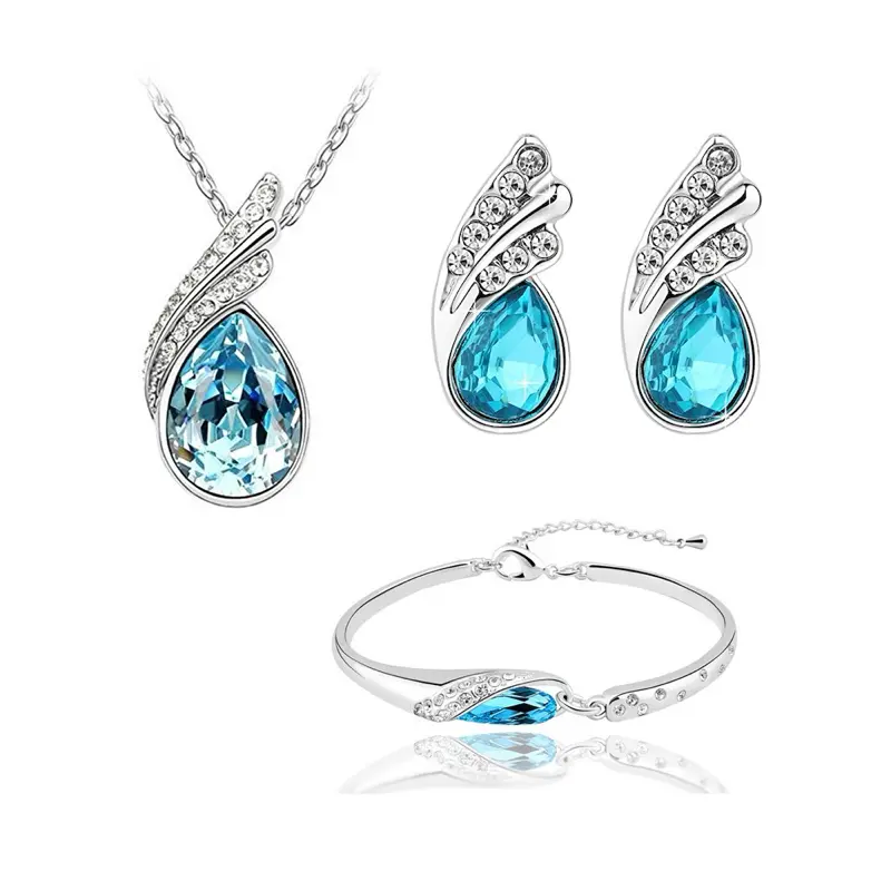Ocean Blue Crystal 3 Piece Set for Women