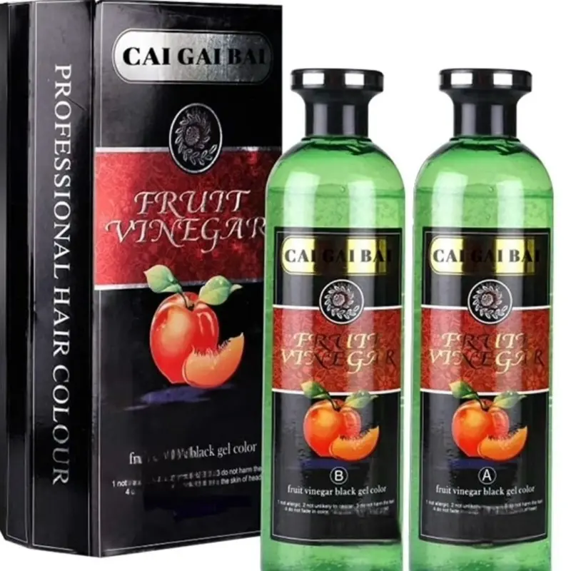 Premium Black Hair Color Gel  OrganicBlack Hair - Haircare - Conditioner Hair Dye 250ml x 2 4