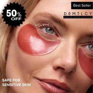 DEAL DROP: DRMTLGY Brightening Eye Masks (30 Pairs) | Caffeine + Niacinamide | De-Puff, Brighten, Hydrate | Viral Eye Masks Everyone’s Using!