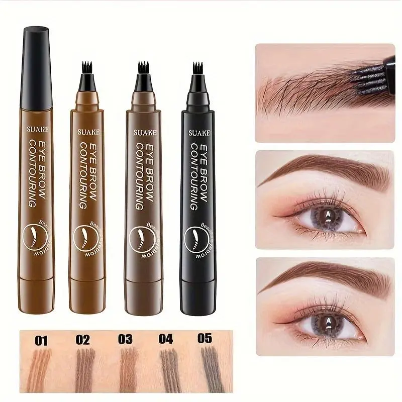 Waterproof 3D Liquid Eyebrow Pencil - Precision Contouring, Long-Lasting & Smudge-Proof, Sweat-Resistant for All Skin Types Makeup Cosmetic 7