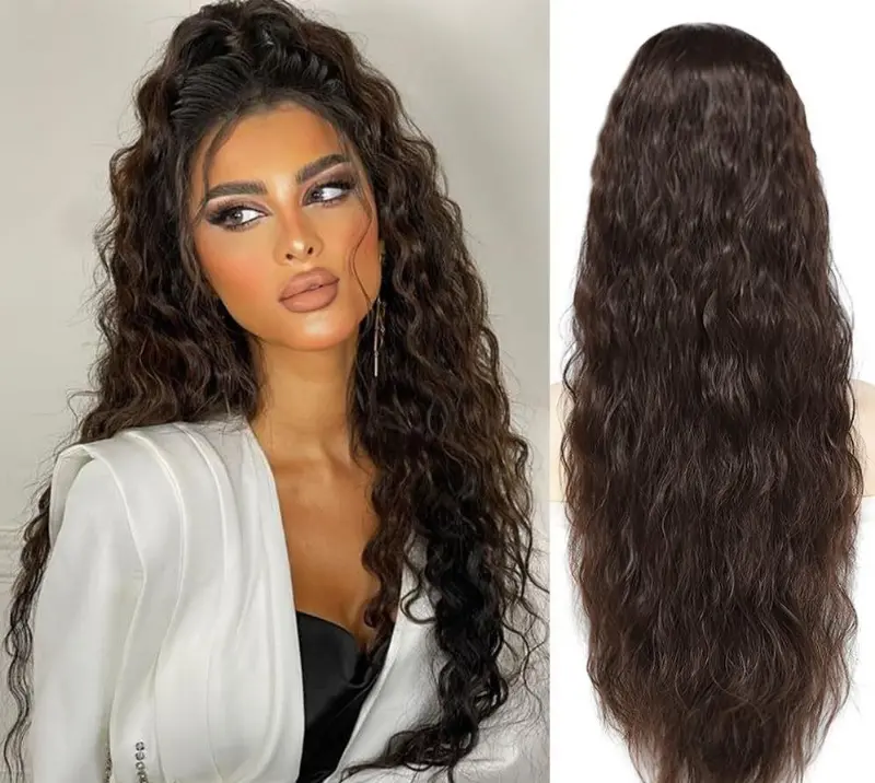 26 Inch Long Wave Claw Clip on Ponytail Hair Extension, Heat Resistant Fake Pony Tail Hair Piece for Women, Synthetic Hair Extensions for Daily Partys