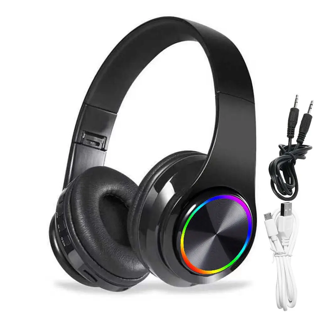Wireless Bluetooth Headphones Over-Ear Noise Canceling All Devices UK