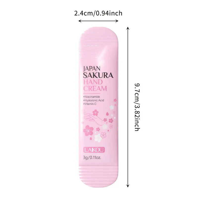 LAIKOU 20pcs Japan Sakura Hand Cream - Hypoallergenic, Moisturizing with Glycerin & Vitamin C - Travel-Friendly, Hydrating Dry Skin, Valentine'S Day Gift Option 2