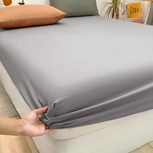 HIGH LIVING Extra Deep Fitted Bed Sheet 30cm Elasticated Soft Wrinkle Resistant Microfiber Mattress Cover Hotel Style Bedding Single Double King Super King Sizes White Black Grey Charcoal Ochre