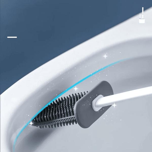 Product Introduction of Home Accessories Wall Mounted Toilet Brush with Holder, 3pcs/set Household Bundle Cleaning Products Including 1pc Long Handle Toilet Brush, 1pc Edge Brush, 1pc Brush Holder, Toilet Cleaning Brush with Flexible Head, Spanish Cleaning Products 18