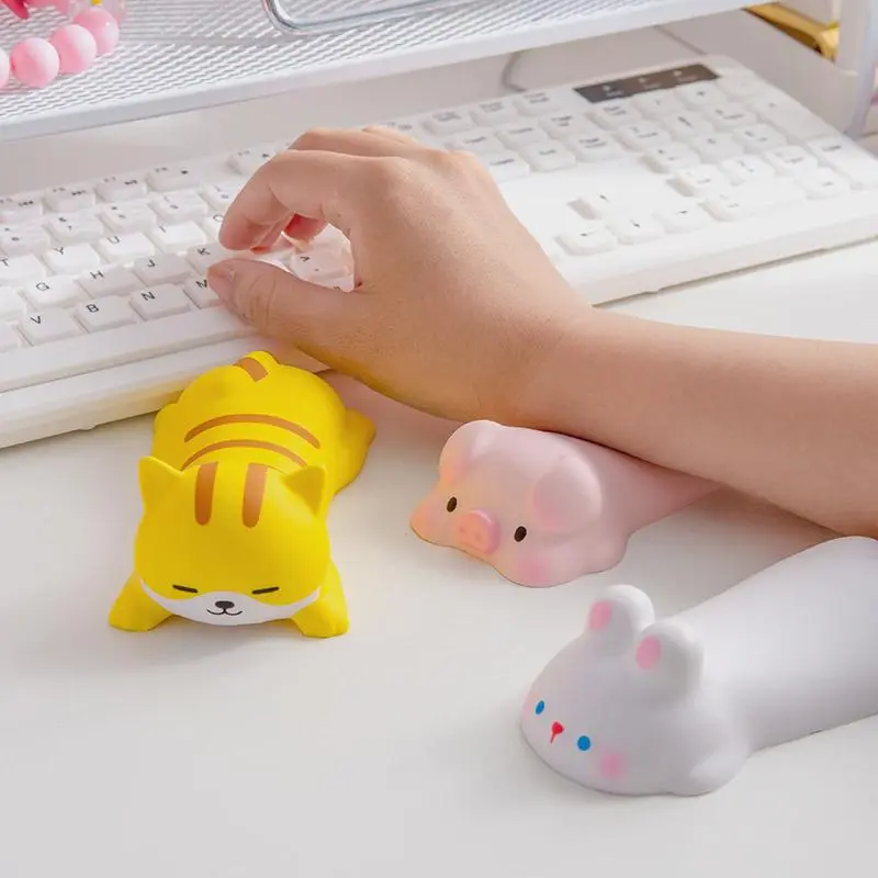 Cute Mouse Pad Keyboard Mouse Wrist Rest Support Girl Soft Computer Laptop Desk Mat Typing Protection Wrist Ergonomics Kawaii 0
