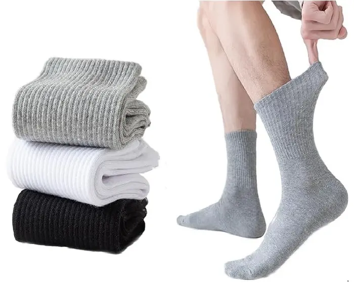 Trend & Bend Unisex Cotton Socks Women/Men - Soft Breathable Warm Cotton Middle Tube Fashion Socks - Pack of 1, 3 & 5 Menswear Unisex Stylish