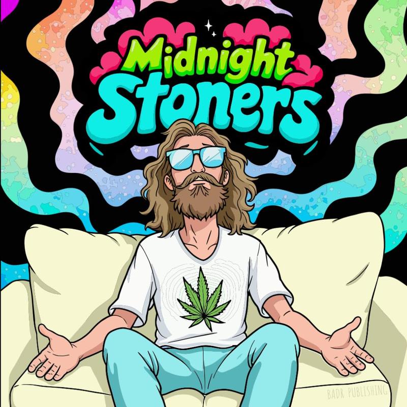 Midnight Stoners: A Relaxing Coloring Book- Painting & Design Books 0