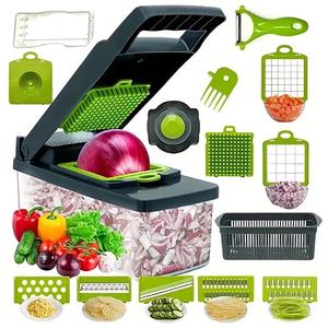 Multifunctional Vegetable Chopper, 1 Set Vegetable Cutter, Vegetable Slicer, Food Chopper, vegetable cutting slicer, Kitchen Essentials, Perfect Mother's Day Gift, Utensils
