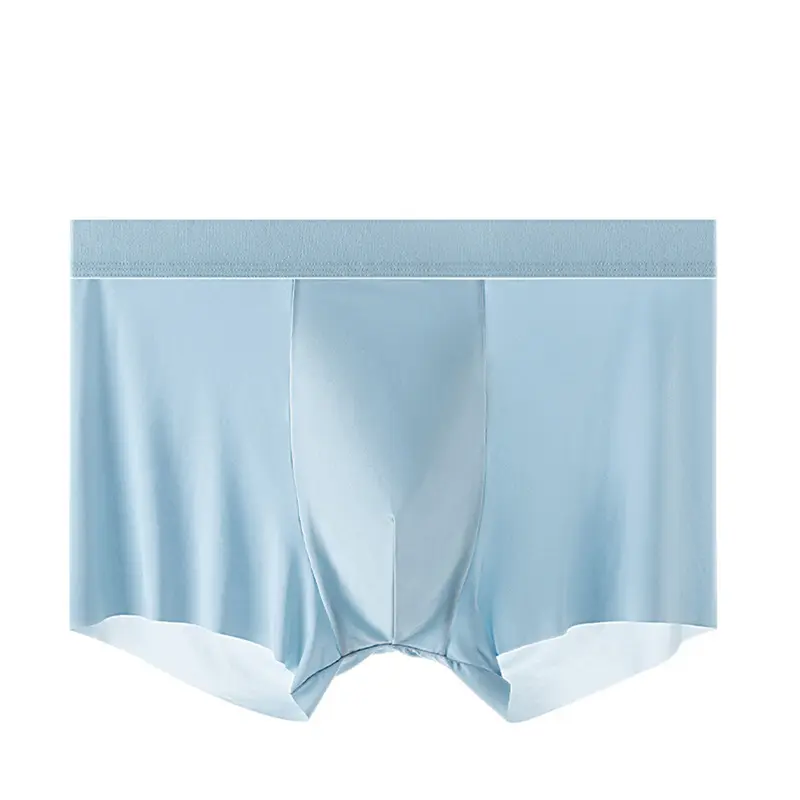 Plus Size Men Boxser Underpants Silk Underwear Boyshorts Breathbale Shorts Fit Non Marking Panties Fashion Men Boxer Briefs New 6